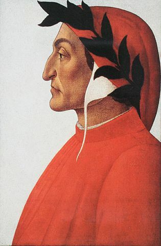 Ritratto di Dante dipinto da Sandro Botticelli